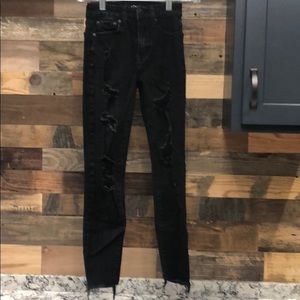 Aeropostale black high rise jeans